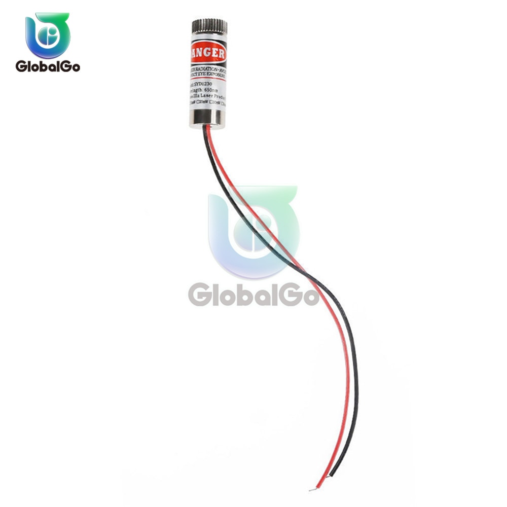 Red Point Line Cross Laser Module Head Glass Lens Focusable Adjustable Laser Dot Diode Module Tool 650nm 5mW Industrial Class - Image 2