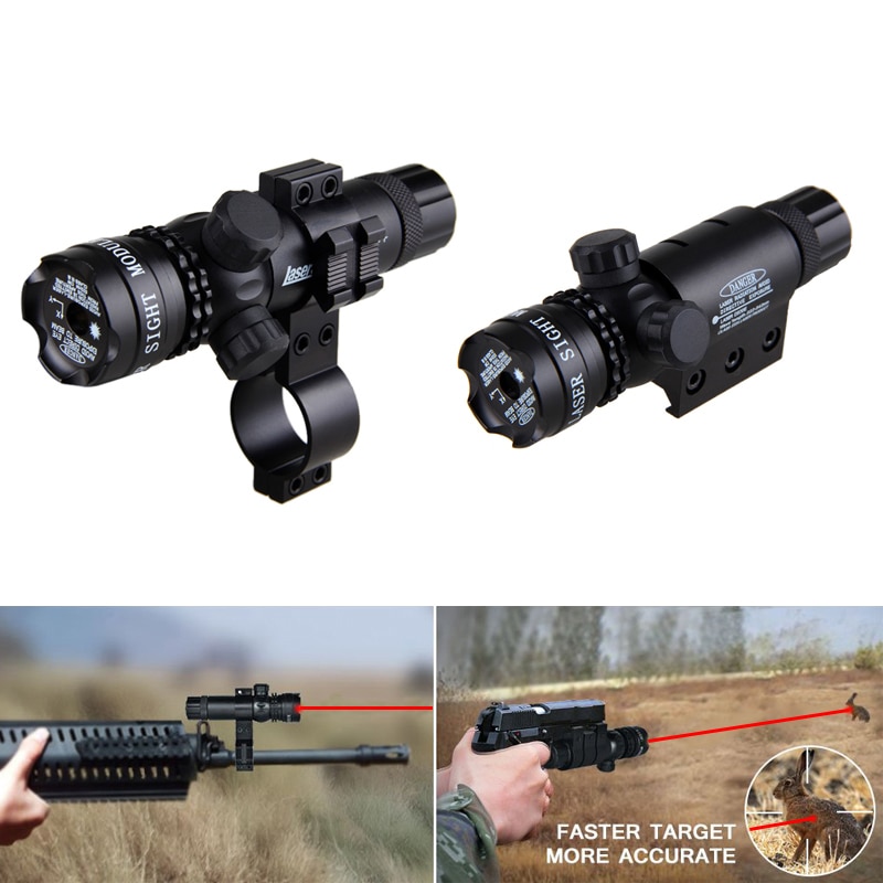 Rifle Scope Green Red Dot Laser Sight with 25.4mm/11mm Ring Picatinny Rail Mount Tail Switch 650nm/532nm Rifle Gun Laser Sight - Image 2
