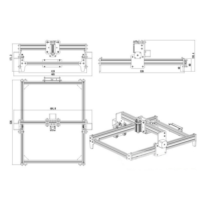 S1 15W Engraving Machine 15000mw DIY Laser Head Wood Router Carving Machine PCB Milling Mini Marking Machine - Image 5