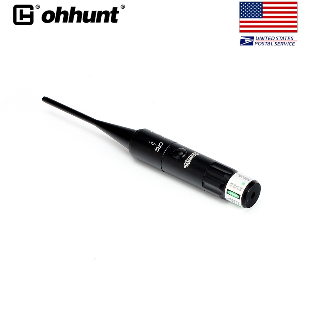SHIP FROM USA ohhunt Green Laser Bore Sight kit with On/Off Switch for .22 to .50 Caliber Scope Rifles Handgun - Image 2