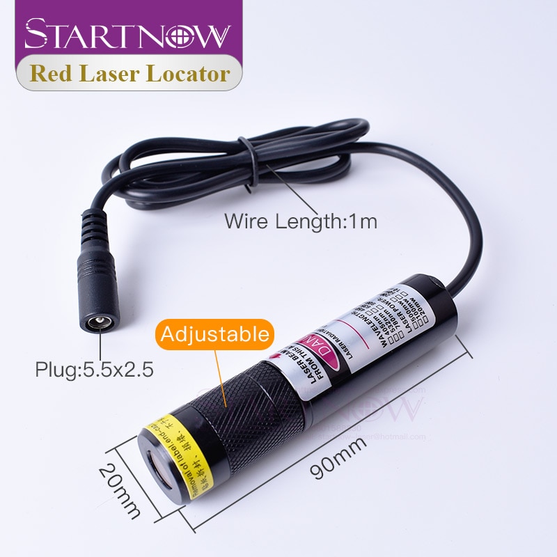 Set 20*90 660nm With Battery Case Laser Module Diode Alignment Red Light Laser Line Locator For Woodworking Machine Positioning
