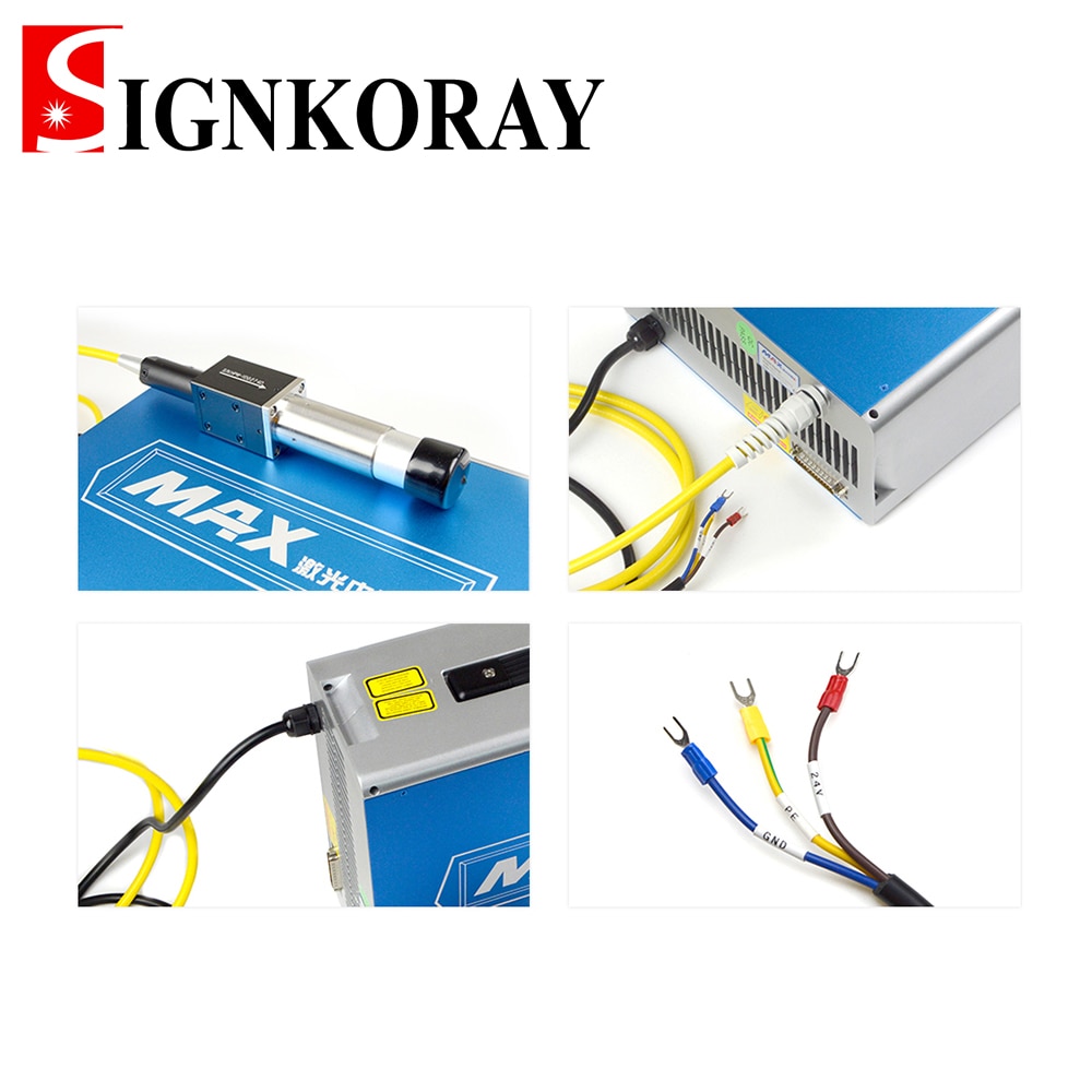 SignKoray MAX 20W-50W Q-switched Pulse Fiber Laser Source 1064nm High Quality Laser Module for DIY Laser Marking Machine