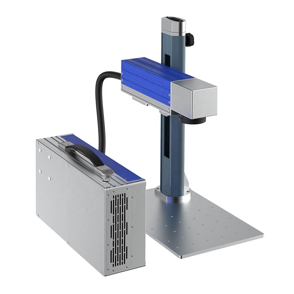 Split desktop portable 20w 30w 50w fiber CO2 laser marking machine - Image 2