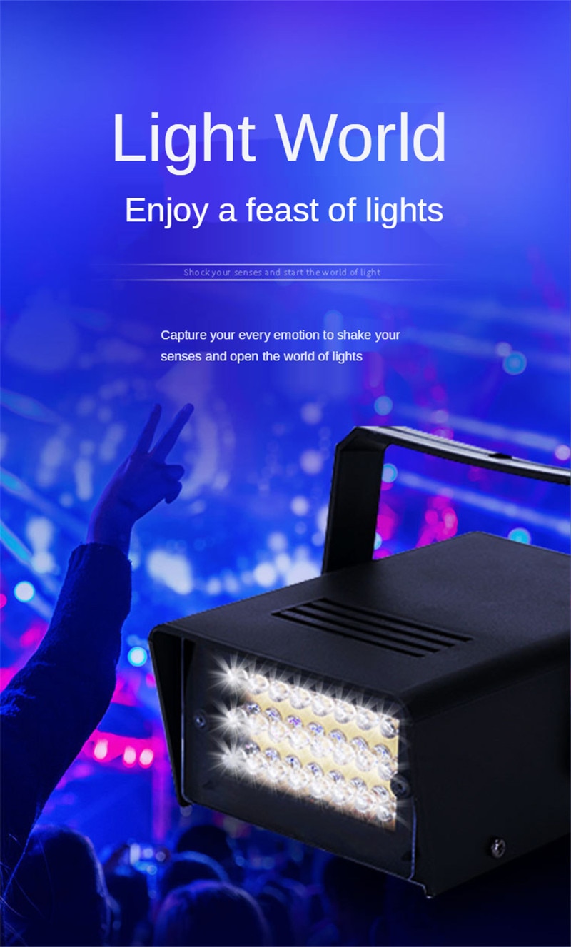 Stroboscope Stage Lighting Effect Strobe Stage Light Shows Disco Lights Laser Projector Laser Diode for Cabaret Family Party - Image 5