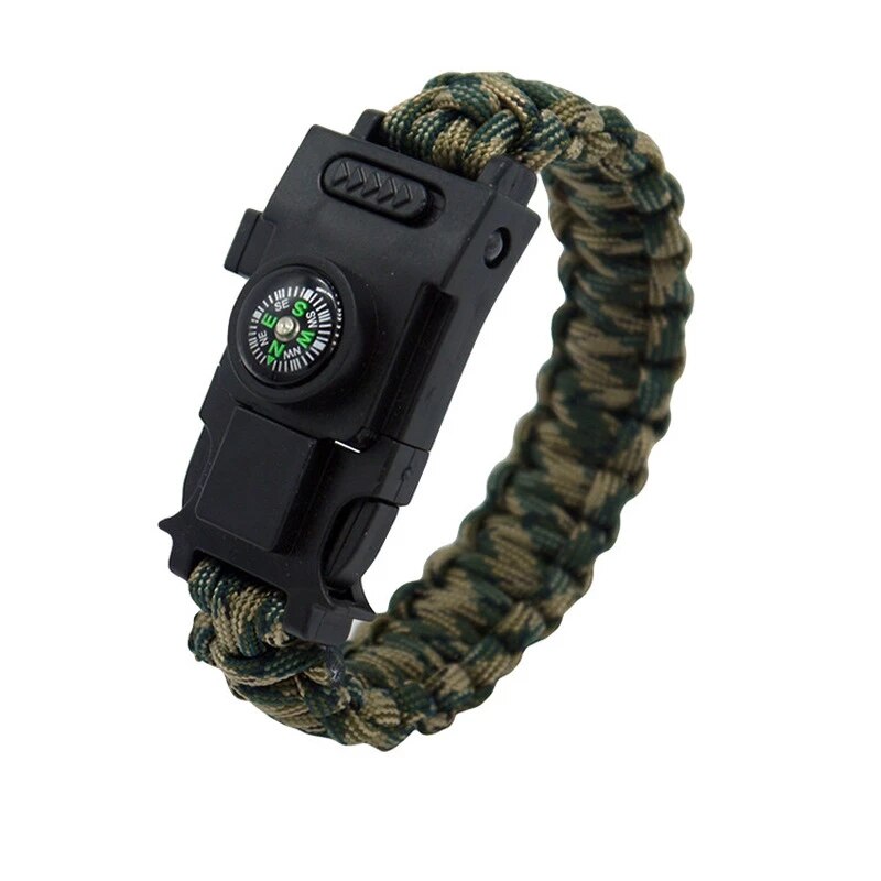 Survival Paracord Bracelet LED Multi-function Bracelet Survive Outdoor Emergency 550 Paracord 4mm Camping Hiking Rscue Hand Rope