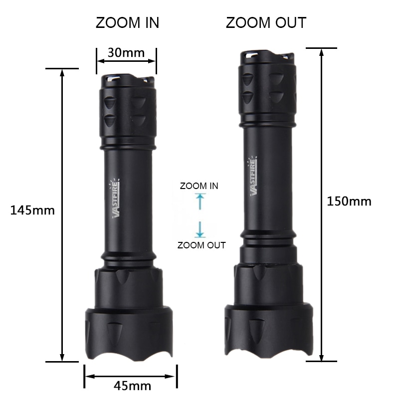 T20 400 Yard Zoomable Weapon Gun light Red Lanterna Airsoft Rifle arma Flashlight Pistol Scout Light Torch Hunting Pictinny Rail - Image 3