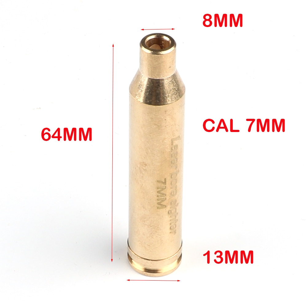 Tactical 12GA 20mm Red Laser Bore Sight 12 GAUGE Cartridge Gun Brass Boresighter Shot Hunting Optics Sighter - Image 3