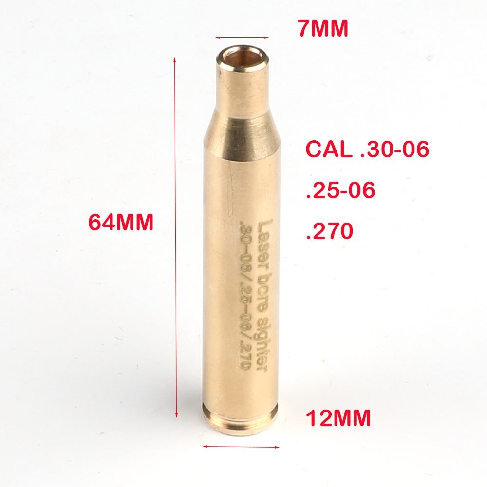 Tactical 12GA 20mm Red Laser Bore Sight 12 GAUGE Cartridge Gun Brass Boresighter Shot Hunting Optics Sighter - Image 5