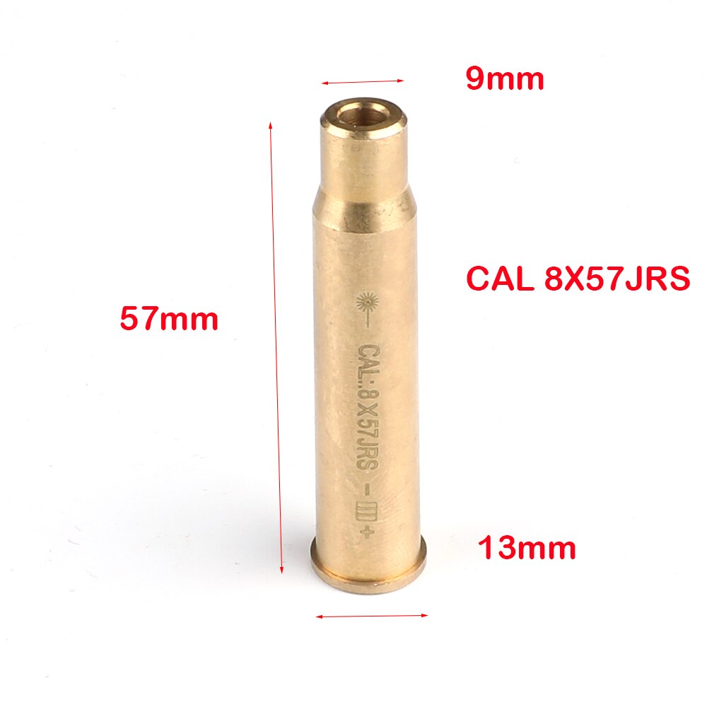 Tactical 12GA 20mm Red Laser Bore Sight 12 GAUGE Cartridge Gun Brass Boresighter Shot Hunting Optics Sighter