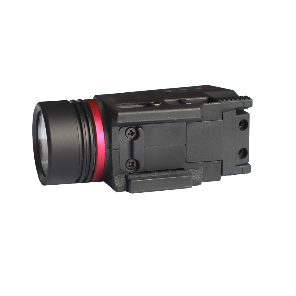 Tactical 150 Lumens LED Flashlight and Red / Green Laser Sight Combo with 20mm Picatinny Rail Mount - Image 4