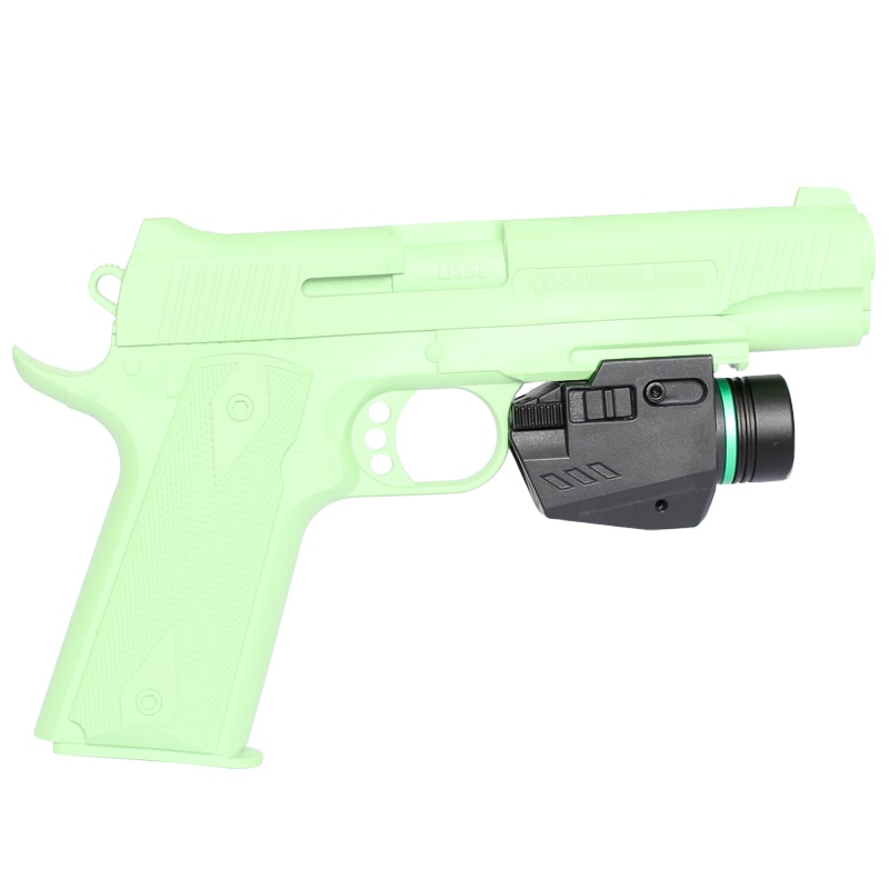 Tactical 150 Lumens LED Flashlight and Red / Green Laser Sight Combo with 20mm Picatinny Rail Mount - Image 5