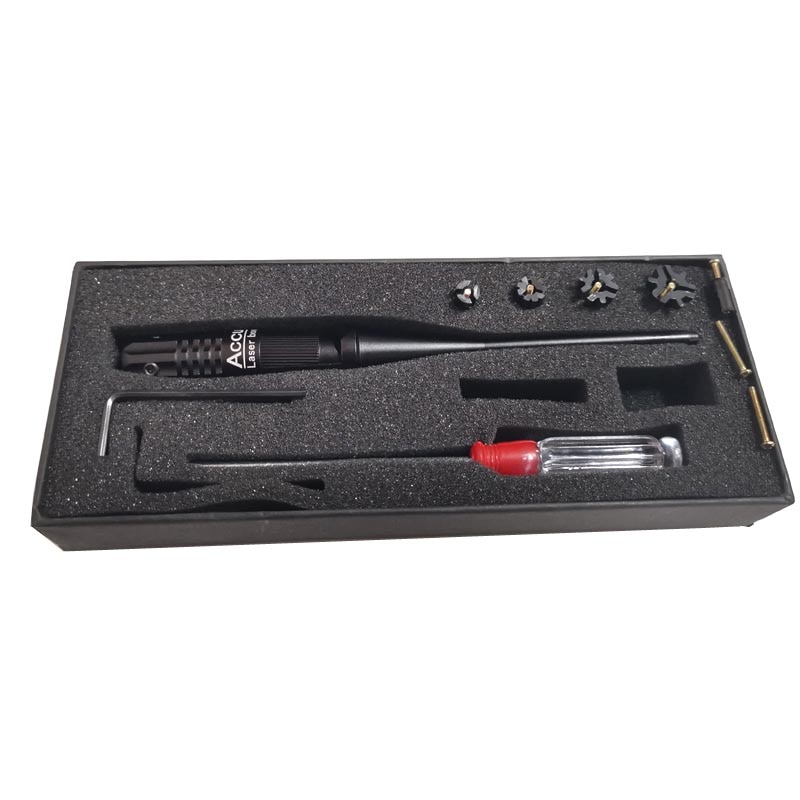 Tactical Adjust Red Dot Laser Boresighter Collimator w/ Five Adapter for Hunting Airsoft .22 to .50 Caliber Rifles Handgun Scope - Image 2