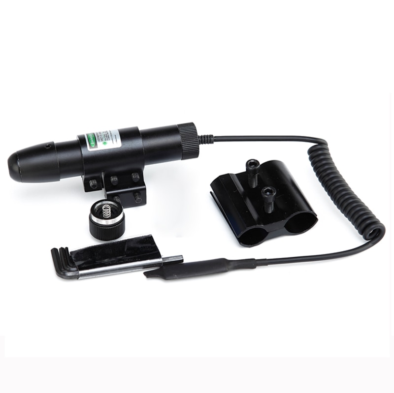 Tactical Adjustable 5mW Green Laser Sight Scope Green Laser Designator For Hunting Riflescope Dual Rail Mount. - Image 5