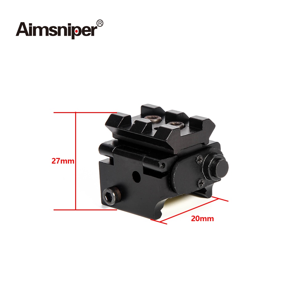 Tactical Adjustable Mini Red Dot Laser Sight For Glock 17 19 Pistol Air Rifle With 20mm Picatinny Rail Mount Hunting Accessories - Image 2