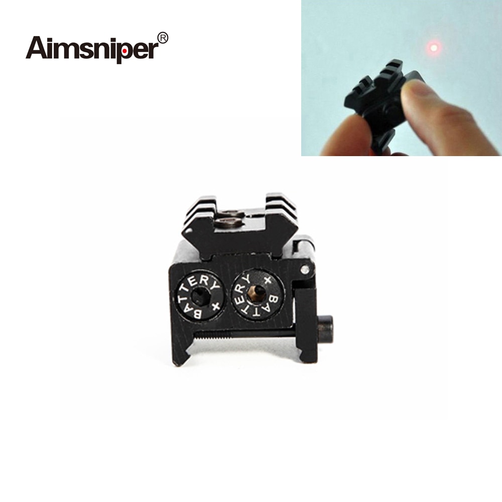 Tactical Adjustable Mini Red Dot Laser Sight For Glock 17 19 Pistol Air Rifle With 20mm Picatinny Rail Mount Hunting Accessories - Image 4