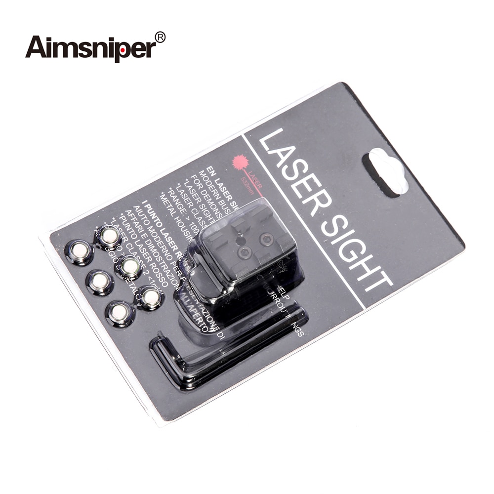 Tactical Adjustable Mini Red Dot Laser Sight For Glock 17 19 Pistol Air Rifle With 20mm Picatinny Rail Mount Hunting Accessories - Image 5