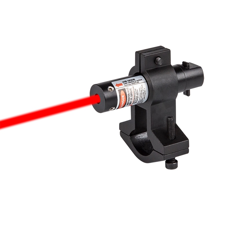 Tactical Compact Hunting Mini Red Dot Laser Adjustable Switch For 1-Inch 25.4mm Tube Riflescope Air Rifle Collimator Sight