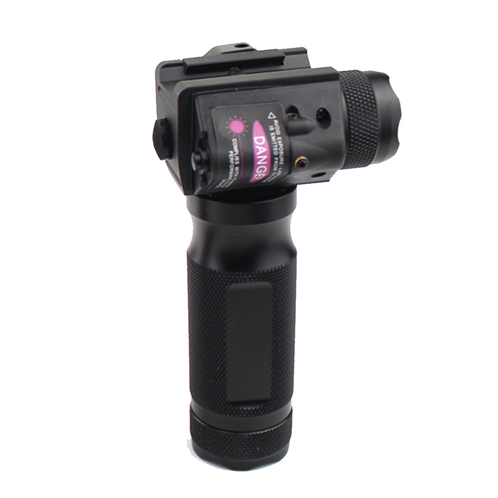 Tactical Fore Grip Light LED Flashlight With Red Green Laser Sight Modification Replacement For 20mm Picatinny or Weaver Rail. - Image 2