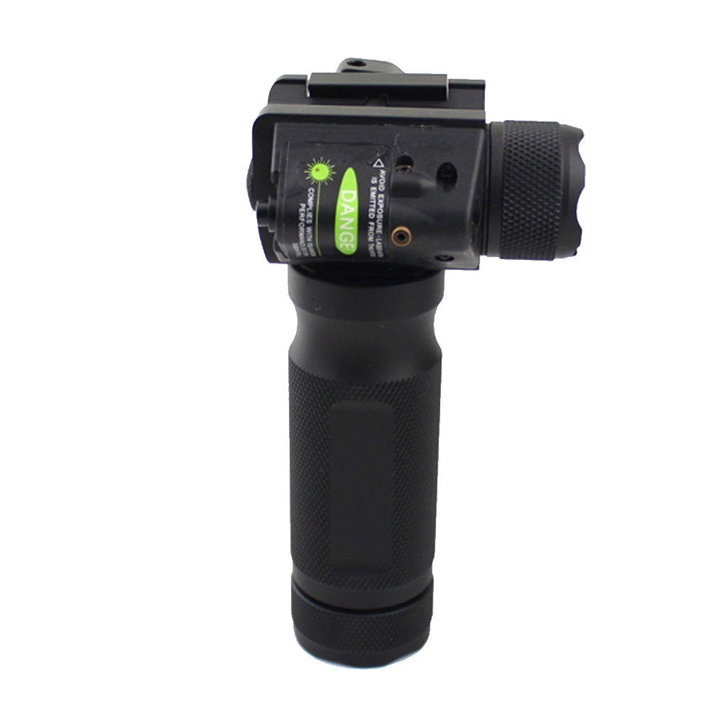 Tactical Fore Grip Light LED Flashlight With Red Green Laser Sight Modification Replacement For 20mm Picatinny or Weaver Rail. - Image 3