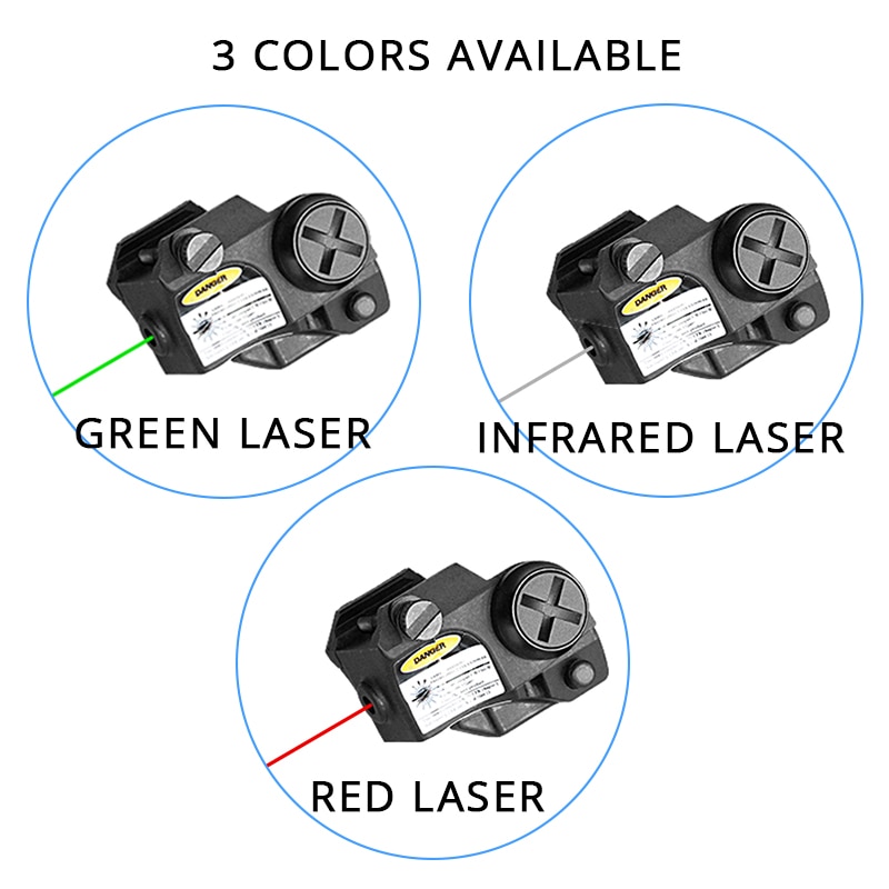 Tactical Handgun Green Red IR Infrared Laser Sight For Taurus G2C Pistol 1911 With 20mm Weaver/Picatinny Sig Sauer P320 - Image 2