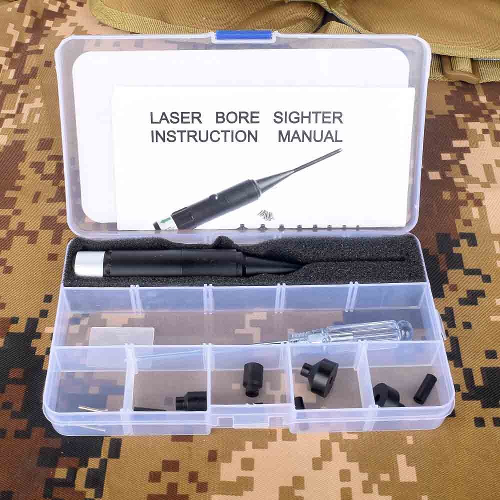 Tactical Hunting Green Red Laser Boresighter Kits For .177 to .50 Caliber Riflescope Green Red Dot Bore Sight With On Off Switch