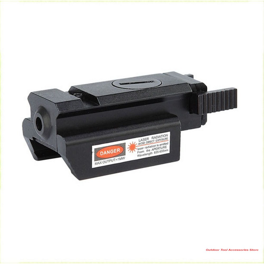 Tactical Hunting Mini Compact Red Dot Laser Sight Scope With Picatinny Mount for Pistol - Image 2