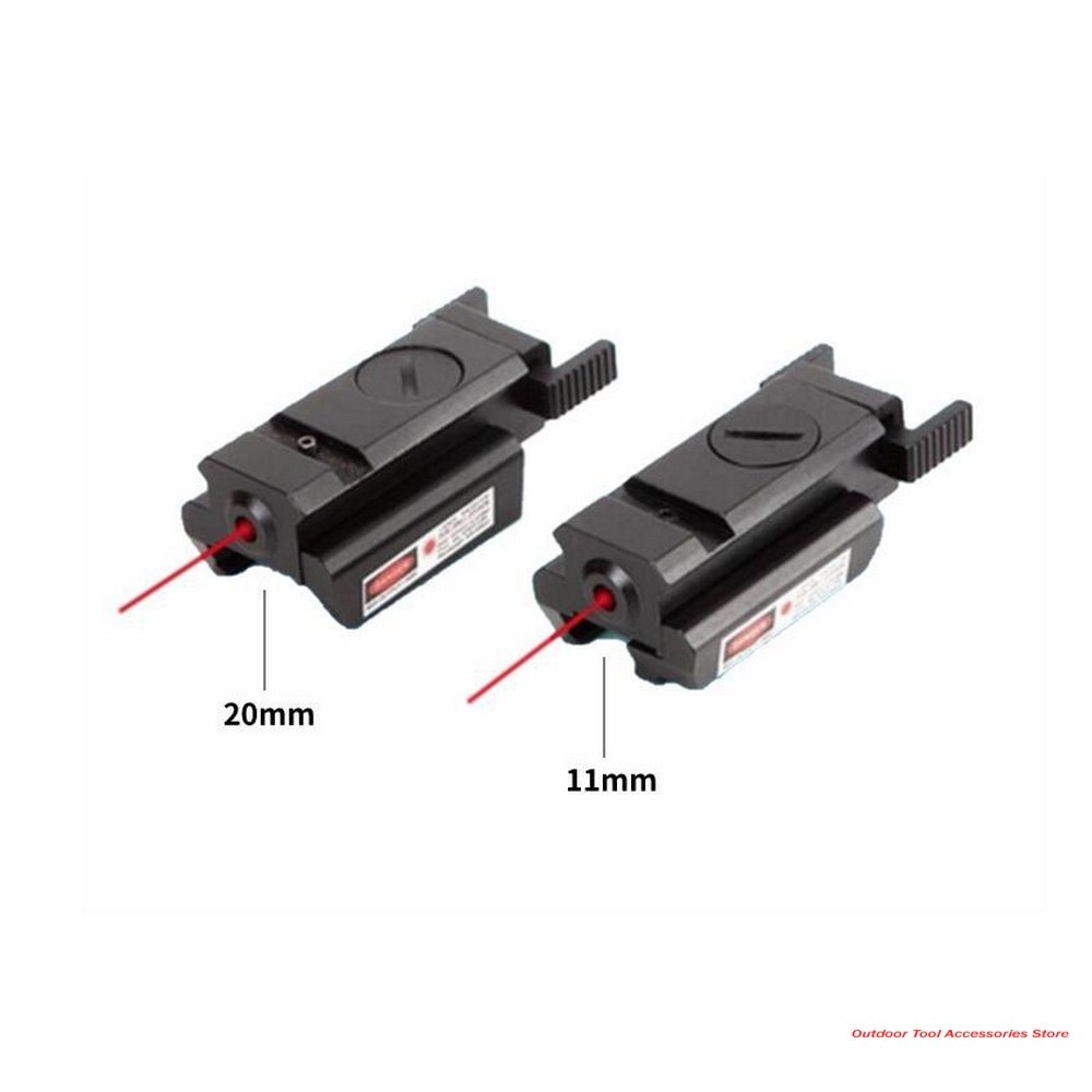 Tactical Hunting Mini Compact Red Dot Laser Sight Scope With Picatinny Mount for Pistol - Image 4