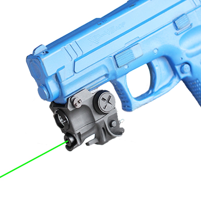 Tactical LED Gun Light with Green Laser Sight Combo for Compact Fullsize Pistol Taurus G2C GLOCK Ruger SR9C Handgun Light Laser