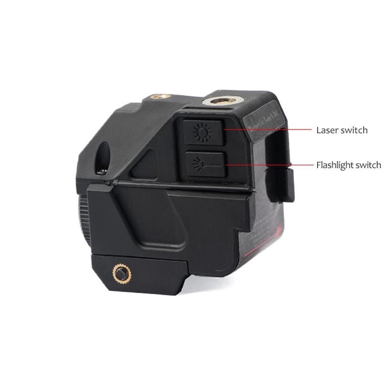 Tactical LED Weapon Light With Green Laser Sight Flashlight Magnetic Charging Internal Combo Usb Rechargeable For Pistol Hunting - Image 5