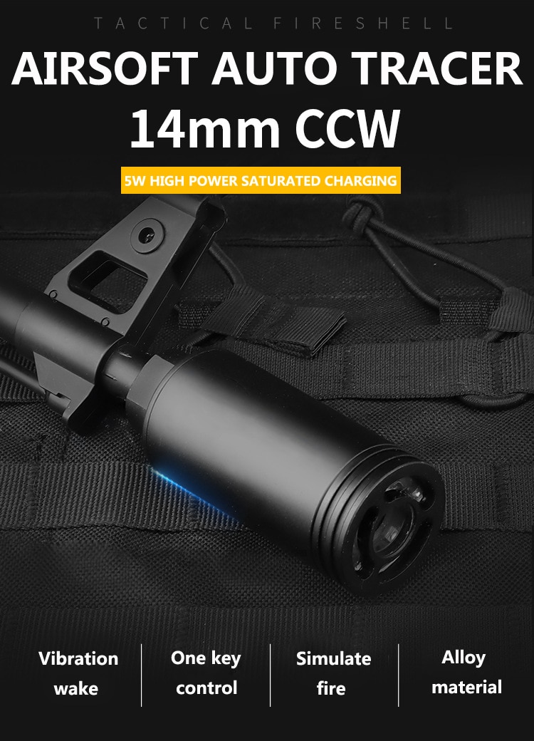 Tactical Paintball Airsoft Tracer Lighter S Spitfire Effect With Fluorescence Tracer Unit For Airsoft Rifle Hungun Shooting