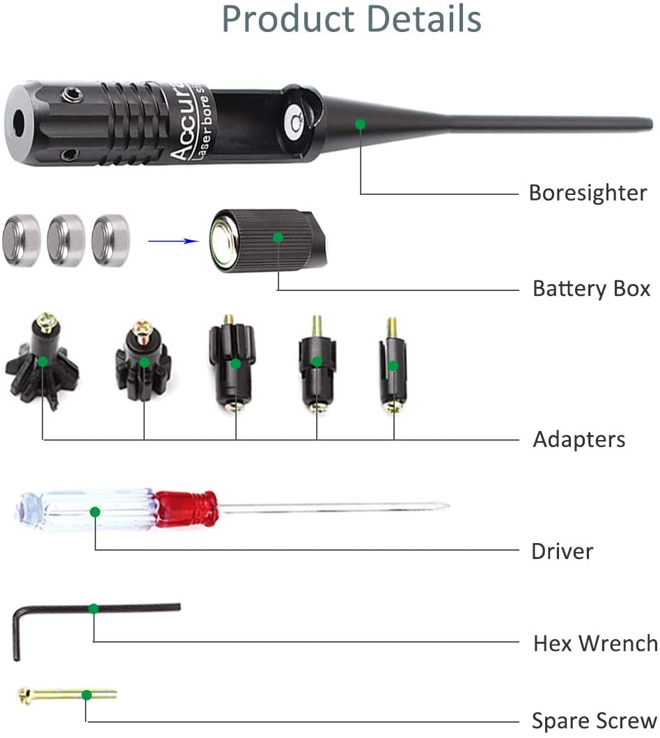 Tactical Red Dot Laser Sight Boresighter Collimator for Hunting .22 to .50 Caliber Pistols Rifles Scopes Dropshipping - Image 3