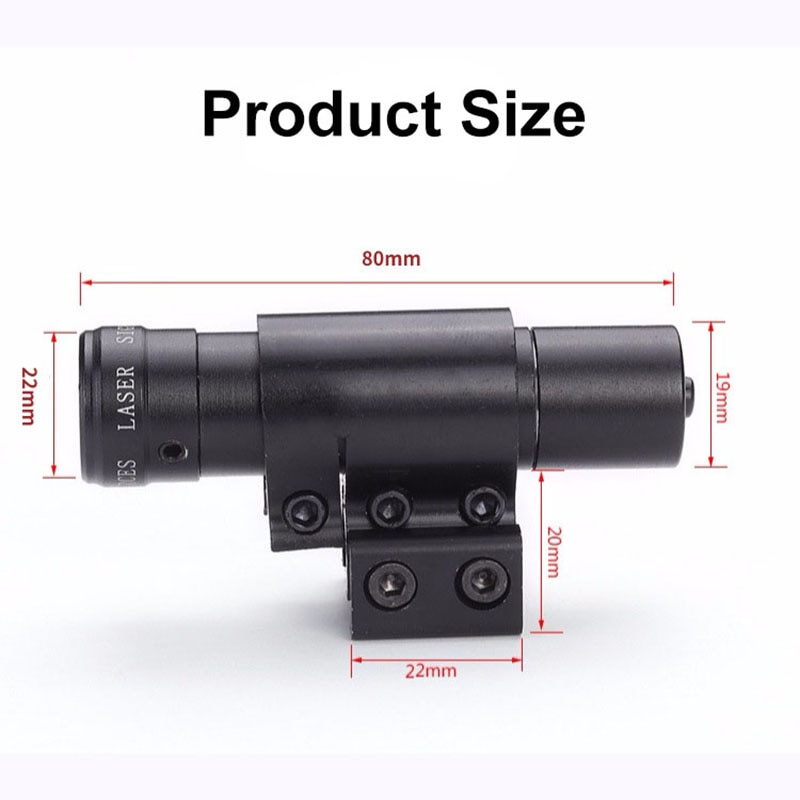 Tactical Red Green Laser Sight Aluminum Alloy Waterproof Adjustable Hunting Laser Locater With 11/20mm Universal Card Slot - Image 2