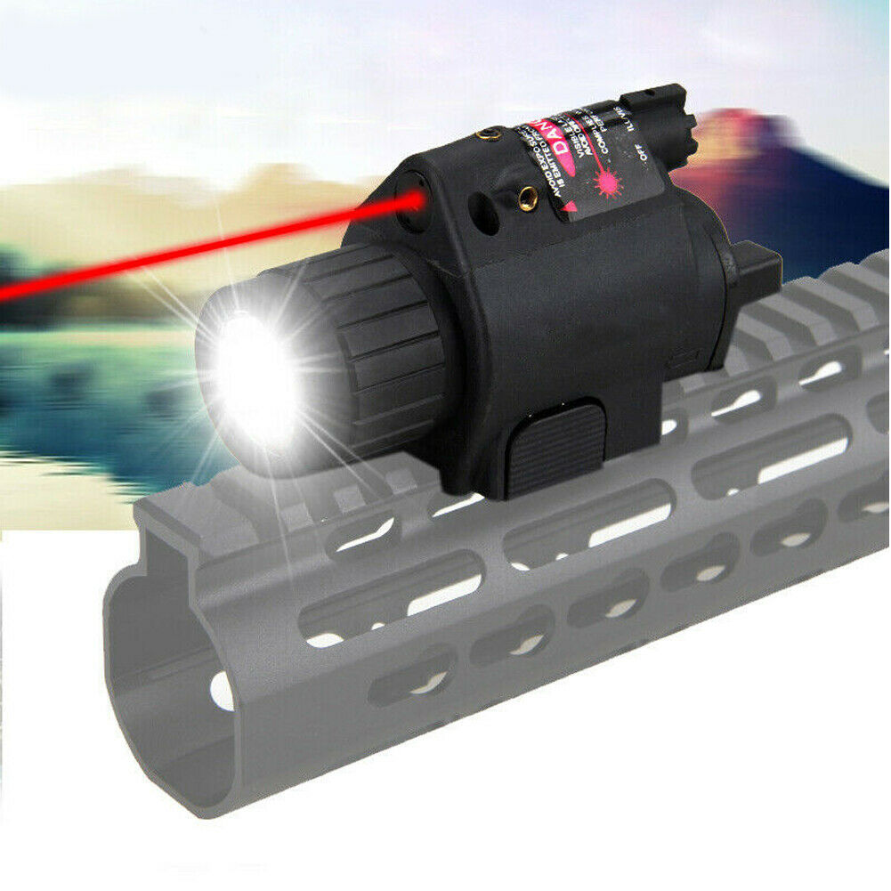 Tactical Red/Green Laser Sight Scope With CREE LED Flashlight Combo 20mm Rail Airsoft