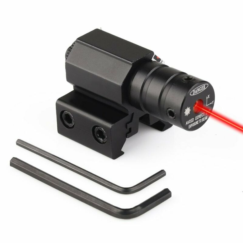 Tactical Red Laser Beam Dot Sight Scope Picatinny Rail Mount f Gun Rifle Pistol