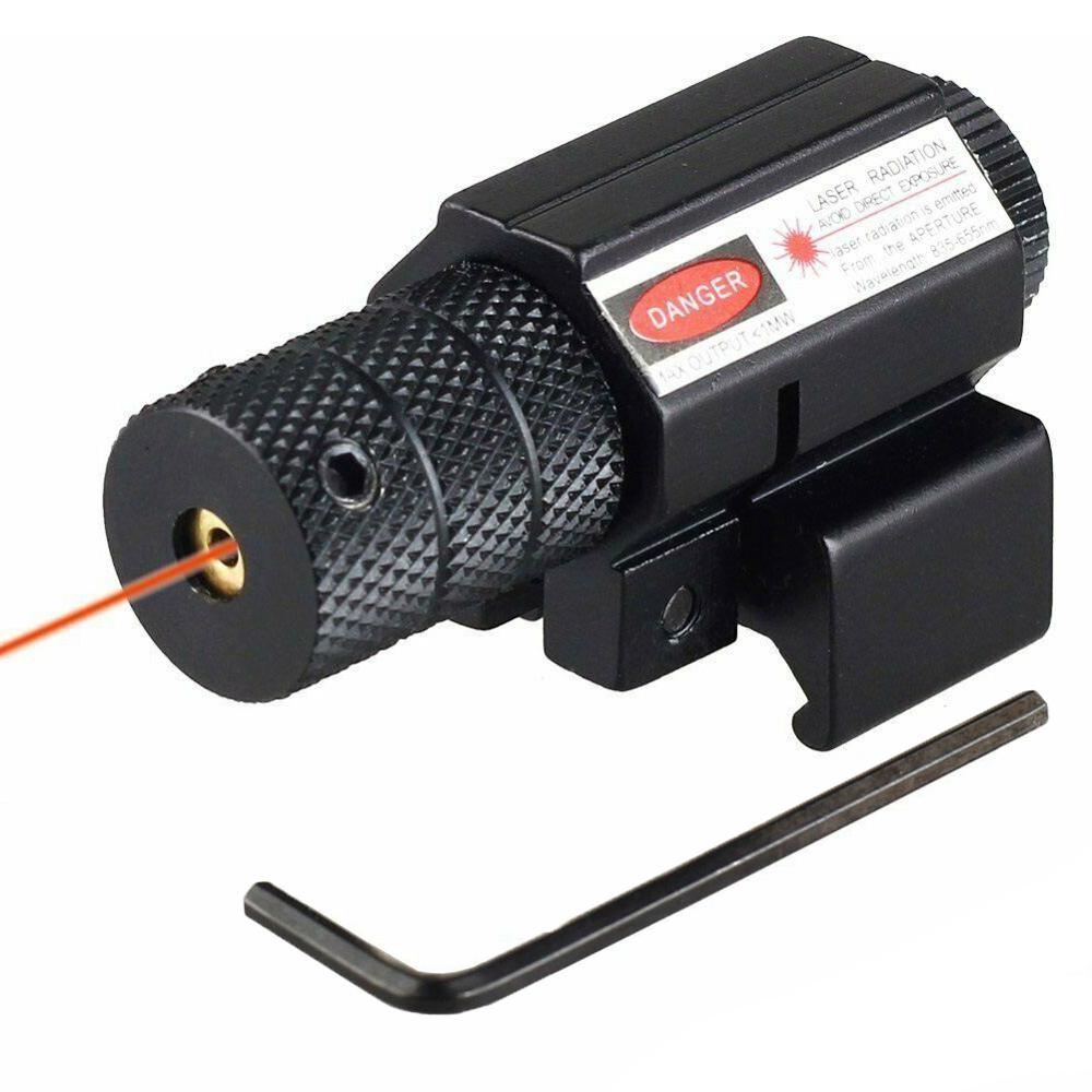 Tactical Red Laser Dot Sight Scope with Mount For Gun Rifle Pistol Air soft - Image 4