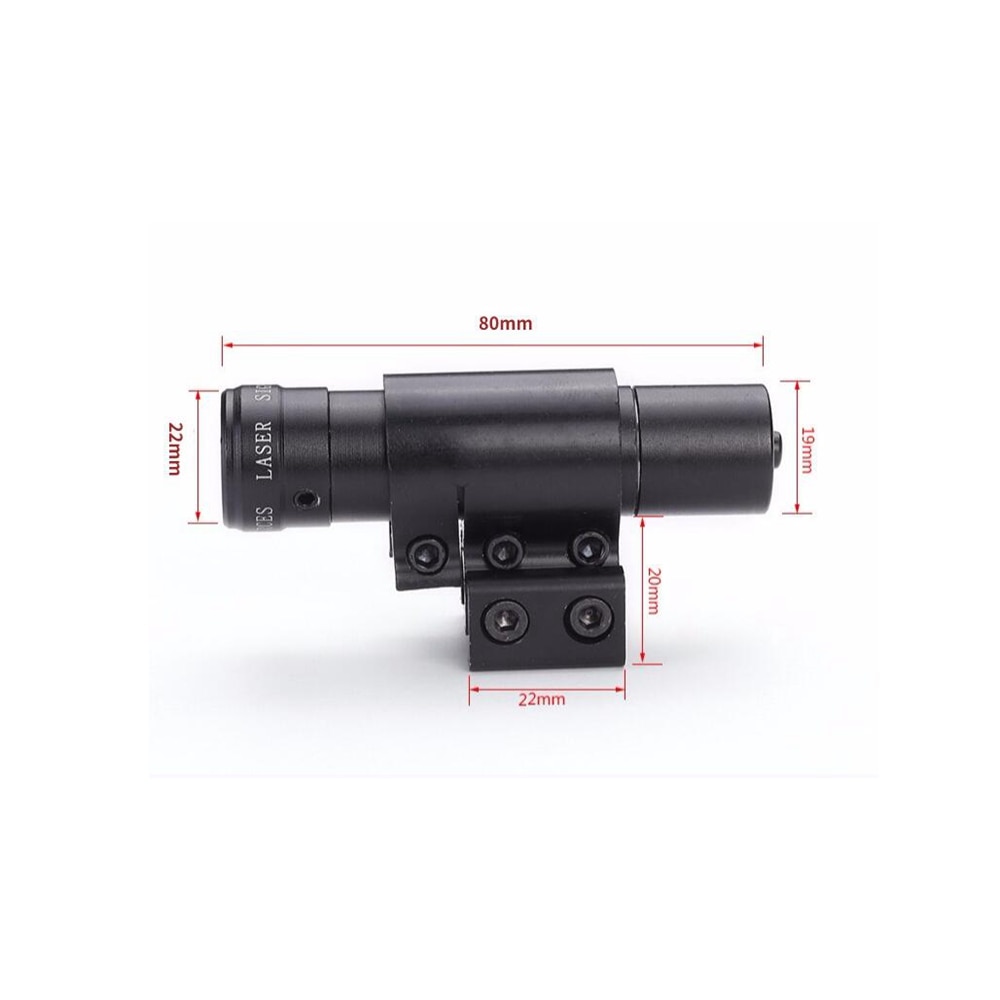 Tactical Red Laser Sight Red Dot Laser Sight Scope Compact Rifle Scope with Picatinny 11mm/20mm Rail Mount for Hunting Shooting - Image 5