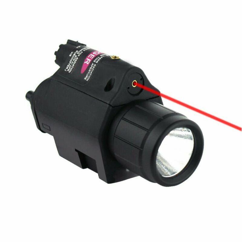 Tactical Red Laser Sight Scope With CREE LED Flashlight Combo 20mm Rail Airsoft - Image 3