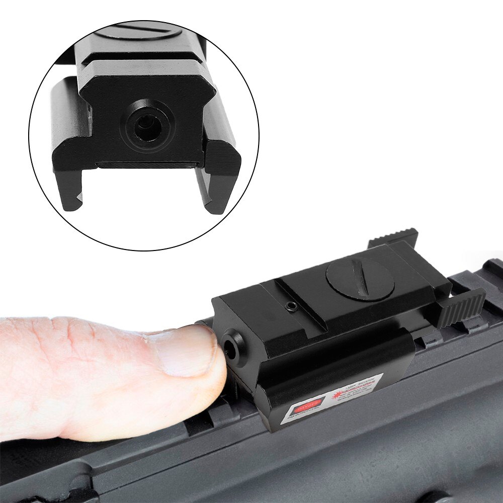 Tactical Red Laser Sight Scope with 20mm Picatinny Weaver Hunting Rail For Rifle Pistol Handgun Gun Red Dot Scope - Image 2