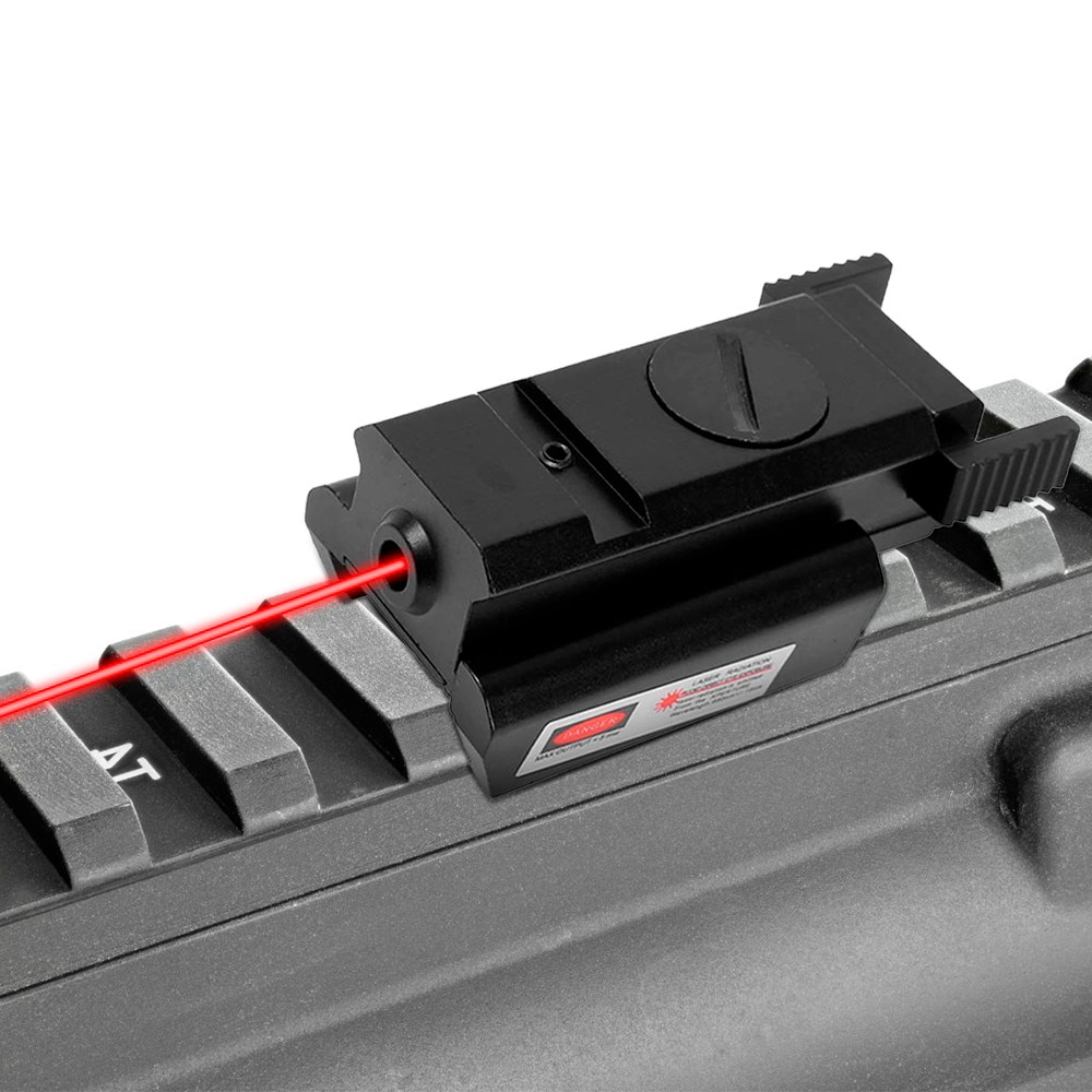 Tactical Red Laser Sight Scope with 20mm Picatinny Weaver Hunting Rail For Rifle Pistol Handgun Gun Red Dot Scope