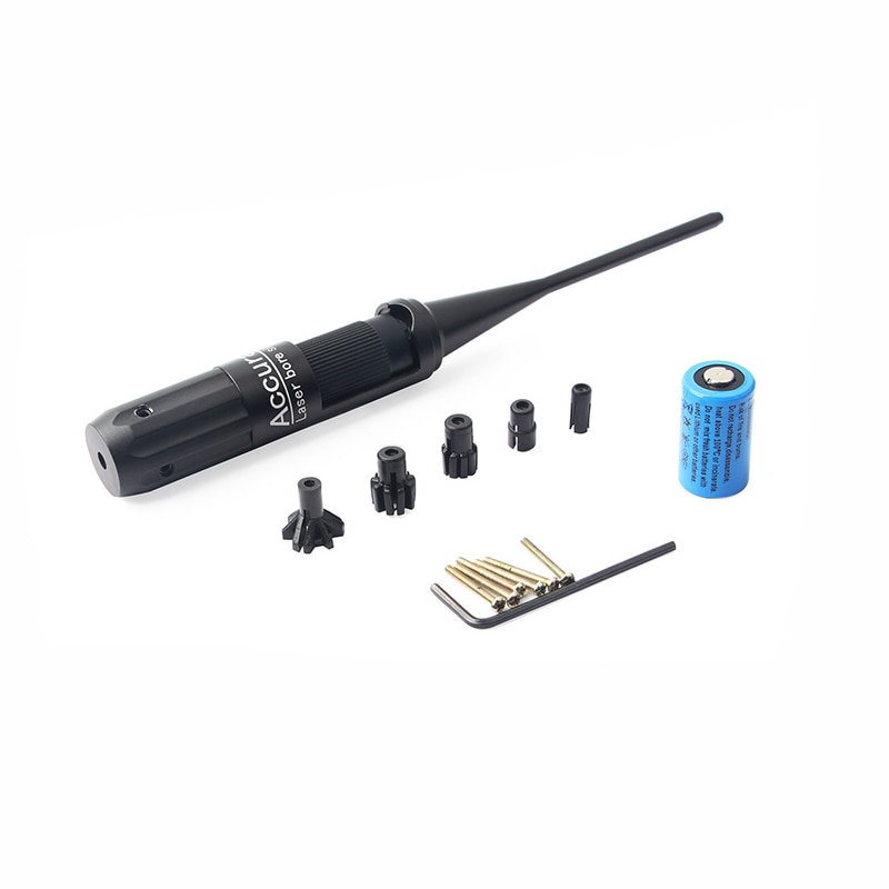 Tactical Windage Elevation Adjustable Green Dot Laser Boresighter Bore Sight Kit for All .22 to .50 Caliber Pistols Rifles - Image 3