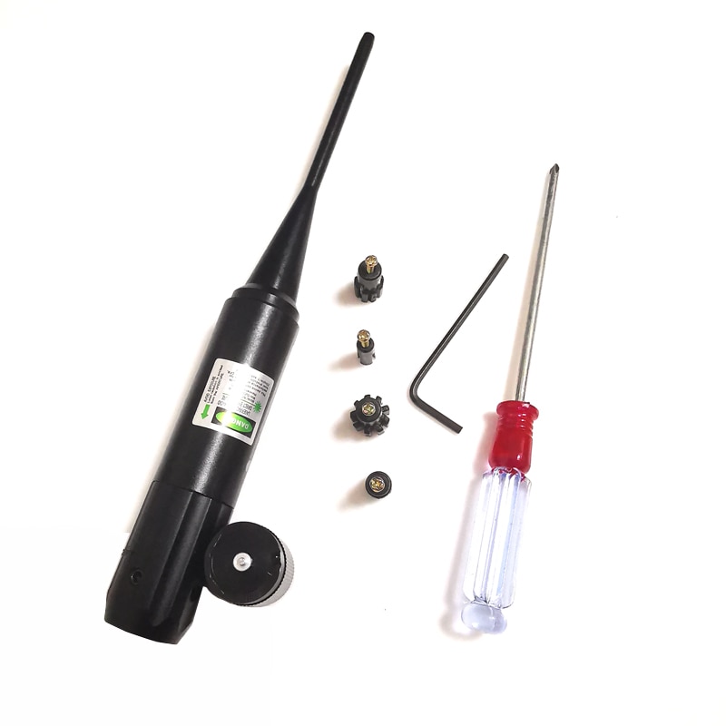 Tactical Windage Elevation Adjustable Green Dot Laser Boresighter Bore Sight Kit for All .22 to .50 Caliber Pistols Rifles - Image 5