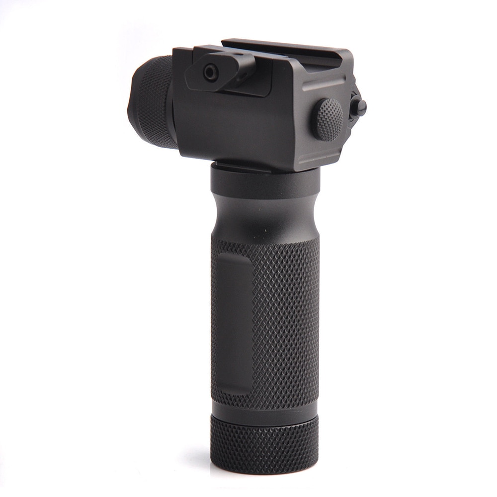 Tactical combination all-in-one vertical grip front fork strobe flashlight and red / green laser sight - Image 4