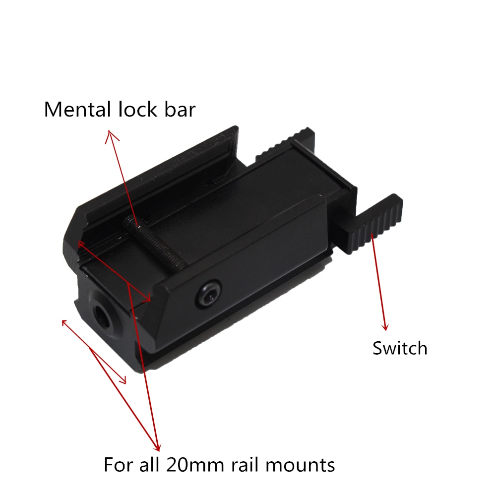 Tactical glock Red Dot Laser Sight for glock 17 19 22 23 31 32 Pistol Airsoft Gun Sight laser Scope 20mm rail laser for hunting - Image 2
