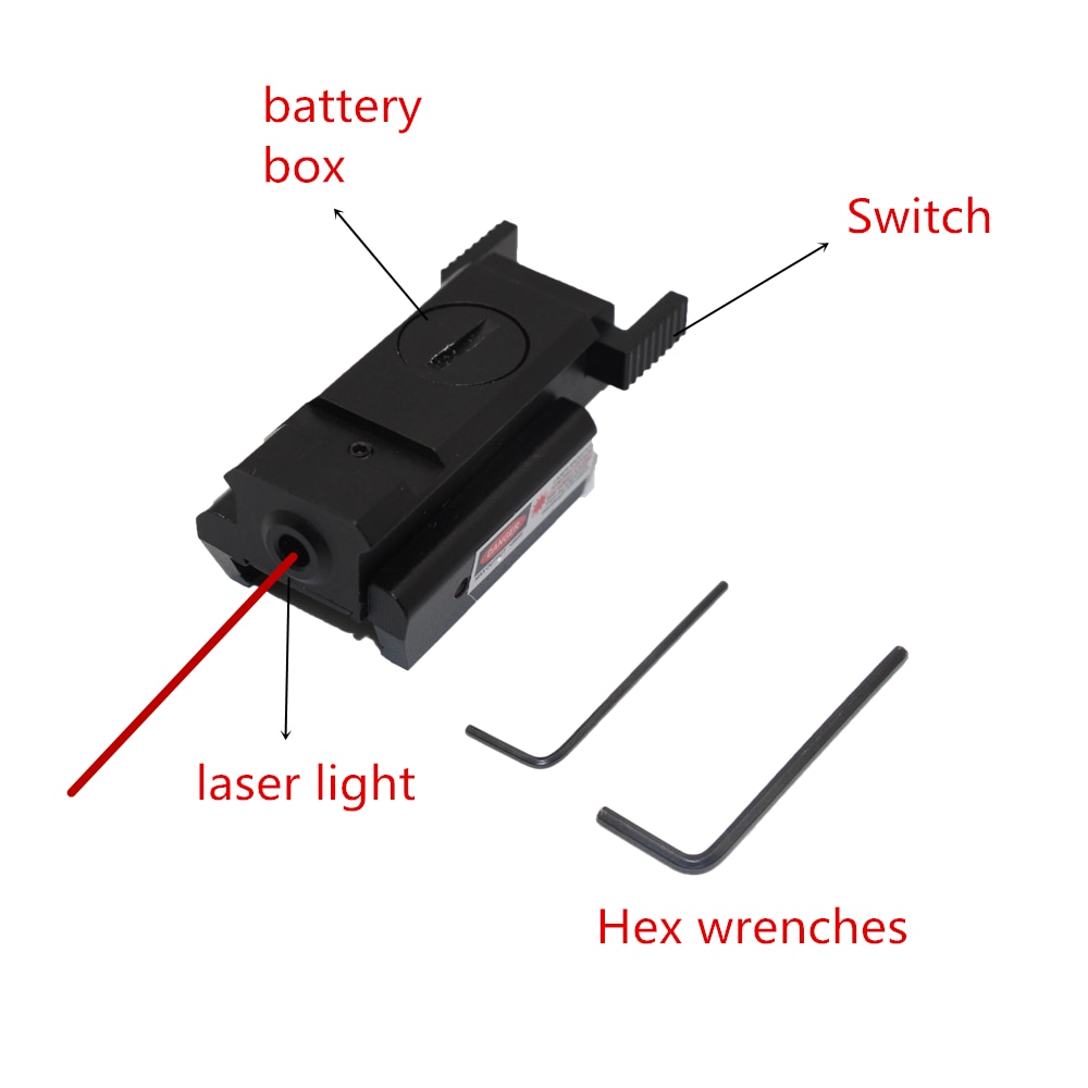Tactical glock Red Dot Laser Sight for glock 17 19 22 23 31 32 Pistol Airsoft Gun Sight laser Scope 20mm rail laser for hunting - Image 4