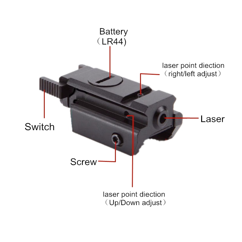 Tactical glock Red Dot Laser Sight for glock 17 19 22 23 31 32 Pistol Airsoft Gun Sight laser Scope 20mm rail laser for hunting - Image 5