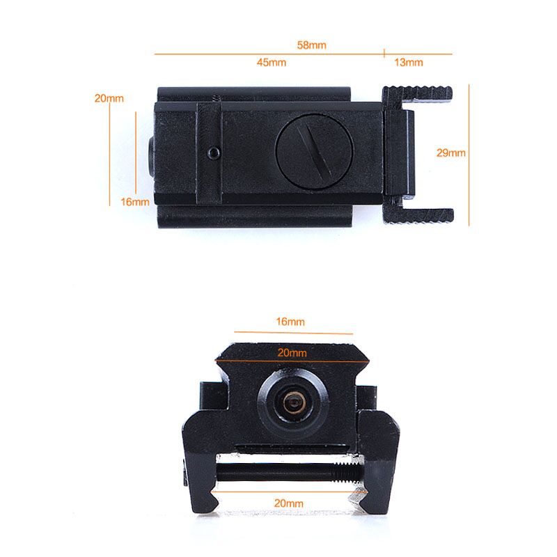 Tactical glock Red Dot Laser Sight for glock 17 19 22 23 31 32 Pistol Airsoft Gun Sight laser Scope 20mm rail laser for hunting