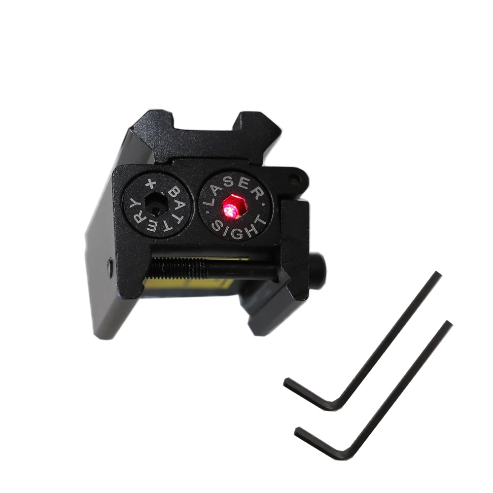 Tactical outdoor Mini Adjustable Red Dot Red Laser Sight For 20mm Picatinny Rail Mounts for Hungting Rifle Scope - Image 2
