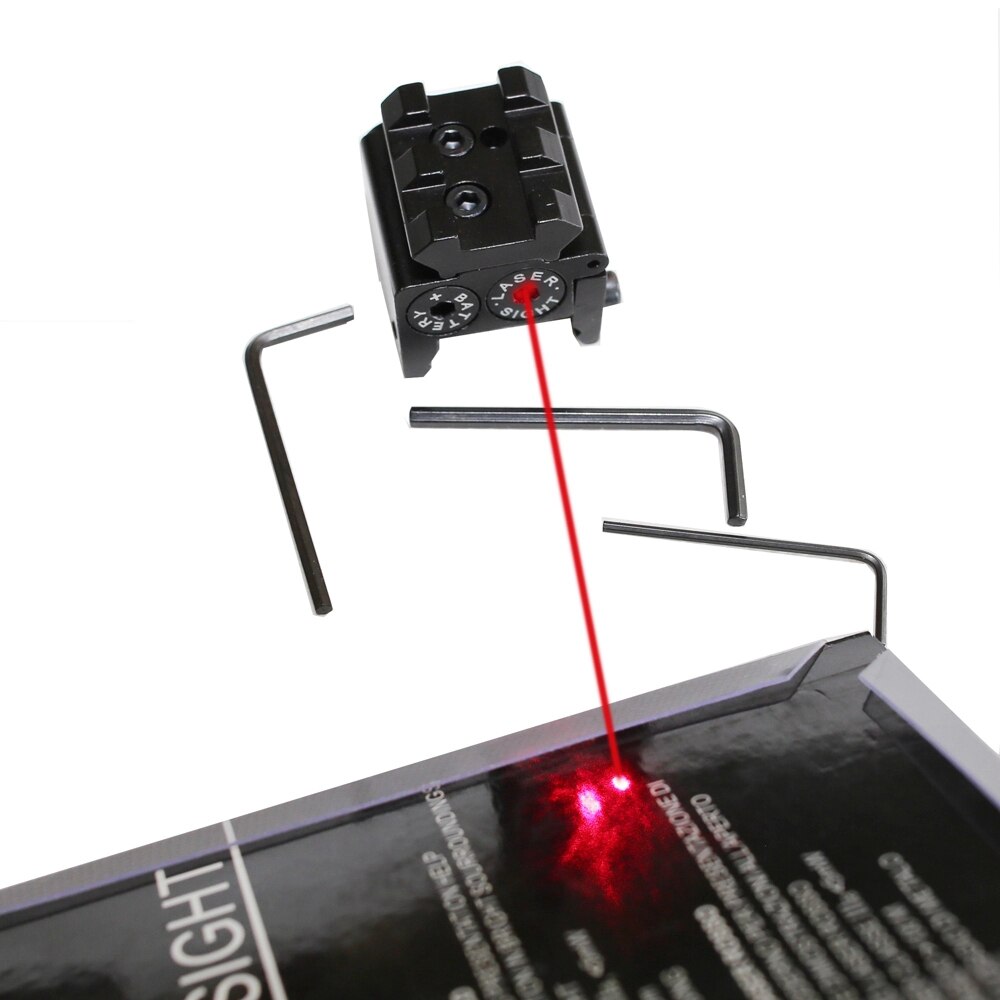 Tactical outdoor Mini Adjustable Red Dot Red Laser Sight For 20mm Picatinny Rail Mounts for Hungting Rifle Scope - Image 4
