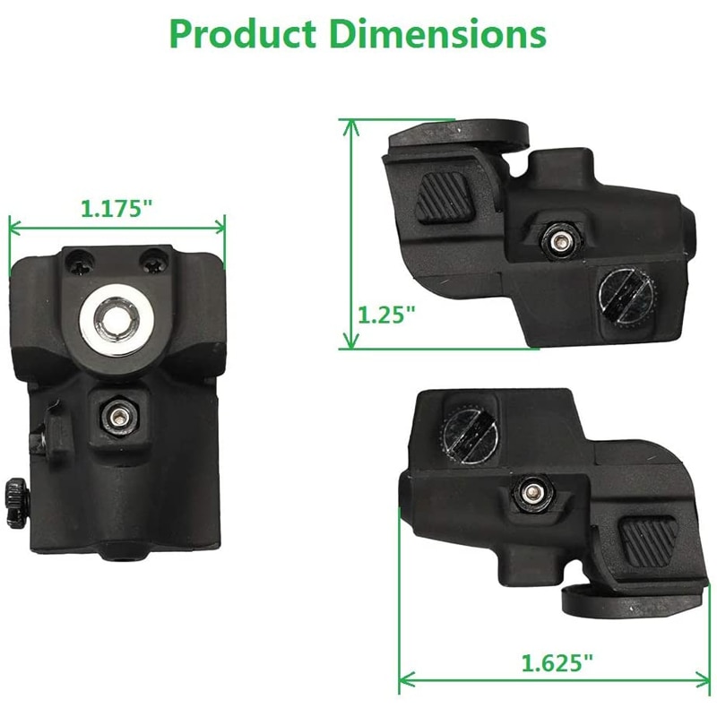 Tactical universal Compact Green Dot Laser Sight with Magnetic Contact Charging for Hunting Airsoft Glock 1911 Taurus Handgun - Image 2