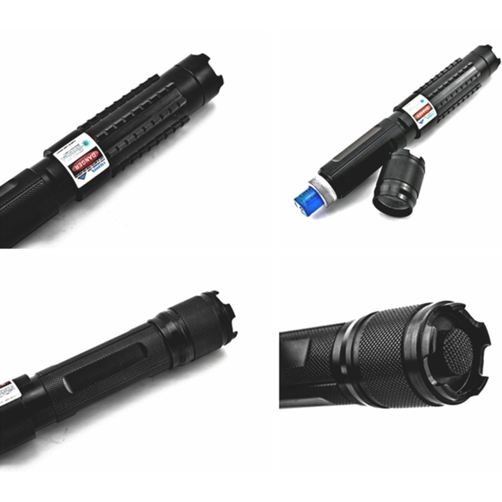 The most powerful blue laser flashlight 445nm super far radiation 10000m laser flashlight burning matches/candles/cigarettes - Image 2